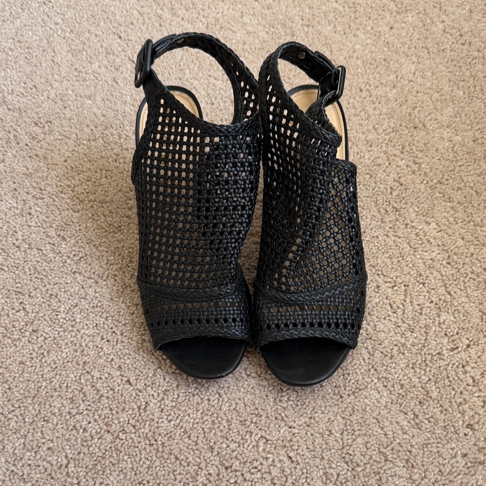 Sam Edelman Black Mesh Sandals